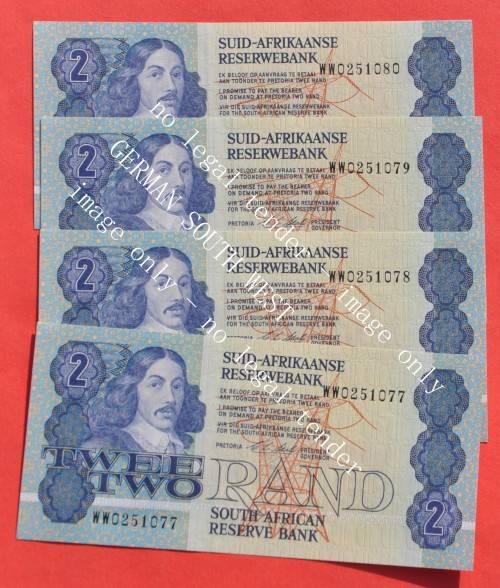 R2 1990, prefix WW, A/E, CL Stals, 1st (and only) issue ***UNC*** 3 consecutive replacement notes