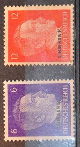 SELLING MY ENTIRE GERMANY COLLECTION - here: Third Reich: German Occupation Ukraine MICHEL 5 & 8