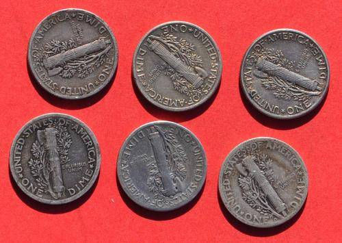 USA SILVER TREASURE - 6 Silver Dimes