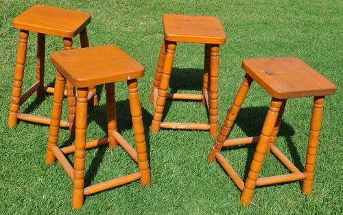 FOUR KITCHEN STOOLS (60cm height - your bid for all - PICK UP ONLY