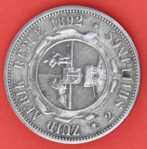 Z.A.R. 2 Shillings 1892 Paul Kruger - CONDITION!!! According to Hern's value VF R2000, EF R7500