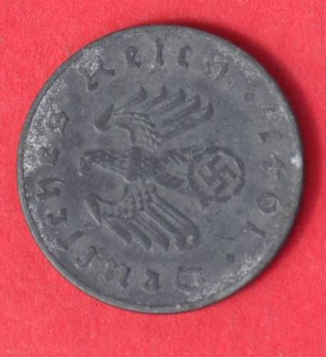 DEUTSCHES REICH 10 REICHSPFENNIG 1941 D Nice German 100% Zinc Coin ORIGINAL THIRD REICH COLLECTIBLE