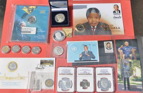 ULTIMATE NUMISMATIC MANDELA COLLECTION some rare stamps too