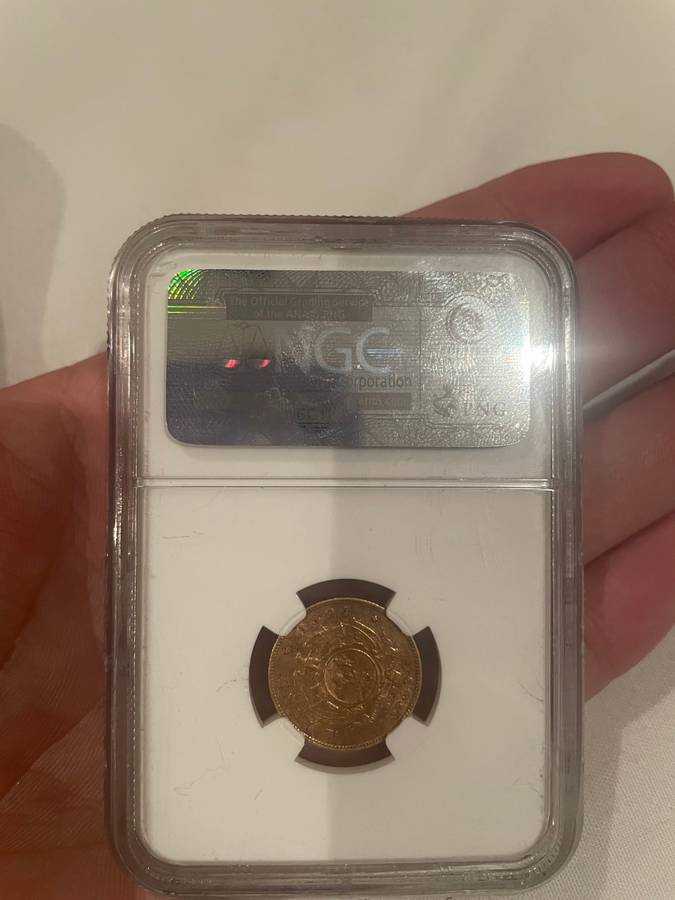 Paul Kruger ZAR: Gold Halfpond 1894: NGC XF 45