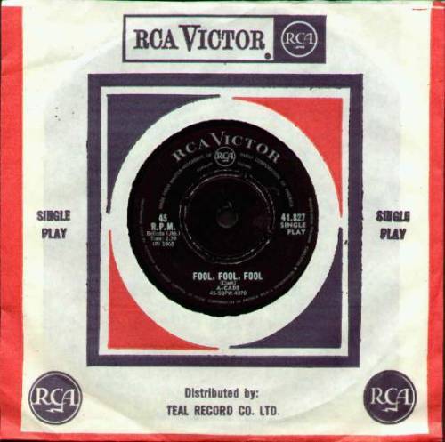 The A Cads - Fool, Fool, Fool / Zip A Dee Doo Dah   7"