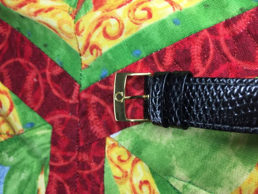 Stunning oxblood mens 38mm Omega Geneve