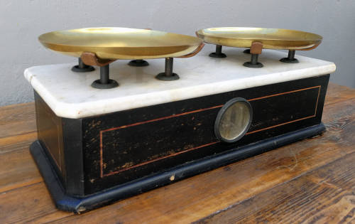 Very rare antique apothecary scale
