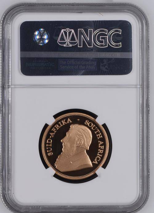 2001 Proof Krugerrand 1/2 Ounce Gold - NGC Graded PF69 Ultra Cameo.