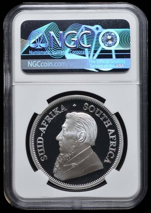 2018 PROOF KRUGERRAND 1oz SILVER - NGC PF69 ULTRA CAMEO - MINTAGE = 15000.