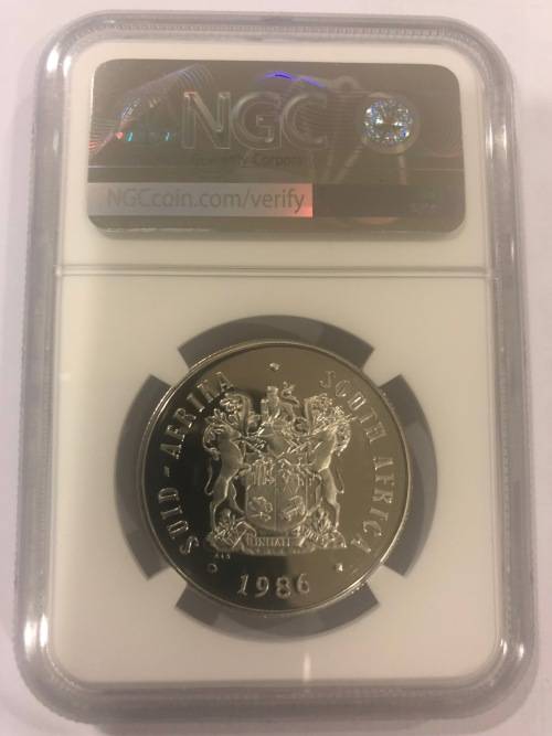 1986 Proof Silver R1 -Year Of Disabled People - NGC PF66 Ultra Cameo.