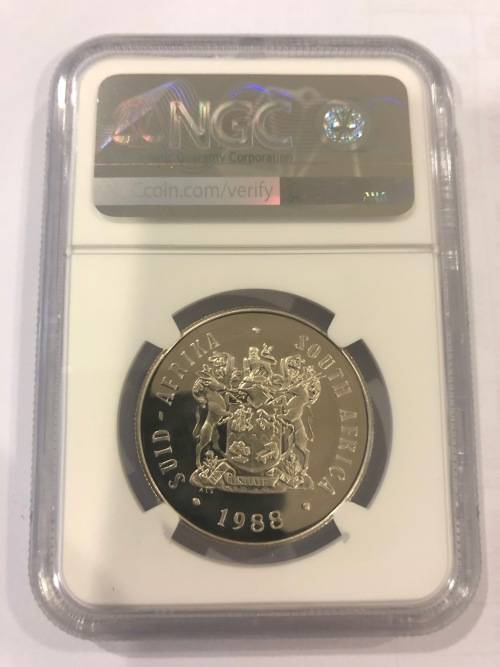 1988 Silver Proof R1 - Huguenots Tercentennary - NGC Graded PF67 Ultra Cameo.