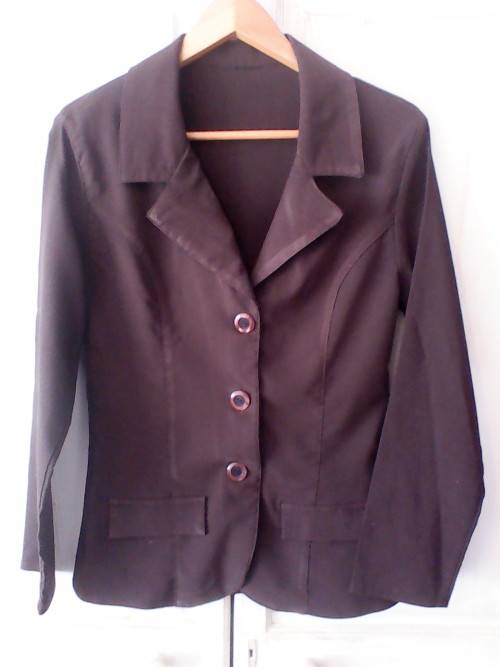 SMART BROWN SUIT JACKET (SIZE 10/34)