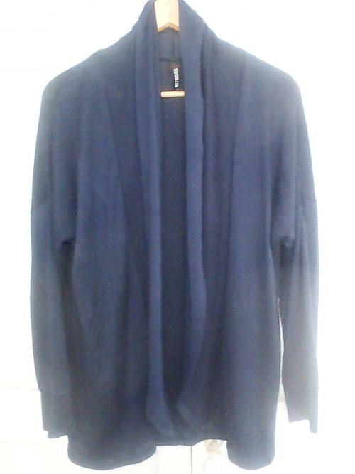 PRETTY LOOSE NAVY BLUE CARDIGAN (SIZE 14/38 'NETWORK')
