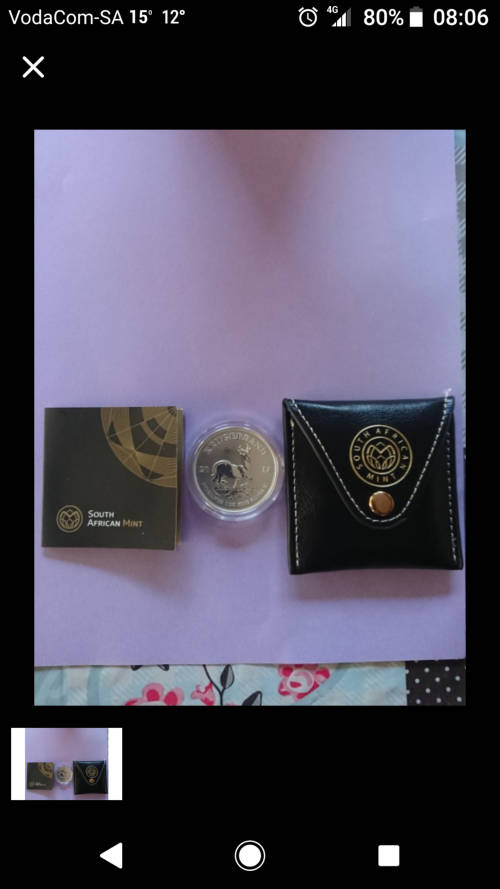 2017 1oz Silver Kruger Rand