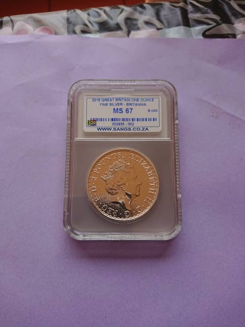 2016 GREAT BRITAIN 1 OUNCE FINE SILVER-BRITTANIA