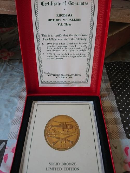 RHODESIA HISTORY MEDALLION
