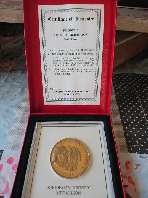 RHODESIA HISTORY MEDALLION