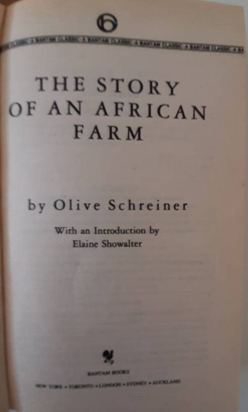 The Story of an African Farm - Olive SCHREINER
