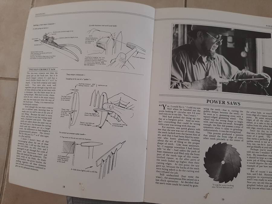 KEEPING THE CUTTING EDGE - SETTING AND SHARPENING HAND AND POWE SAWS - Harold H. PAYSONR
