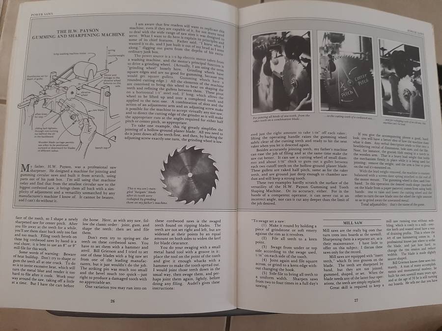 KEEPING THE CUTTING EDGE - SETTING AND SHARPENING HAND AND POWE SAWS - Harold H. PAYSONR