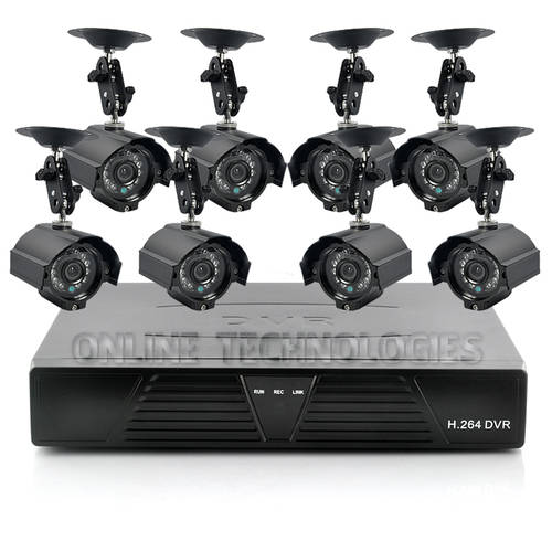 8 CHANNEL CCTV SYSTEM 800TVL CAMERAS & 2TB hard drive & 3G AND SMARTPHONE VIEW