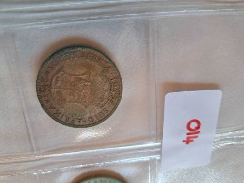 1954 & 1955 2 1/2 Shillings Half Crown Coins (2pc)