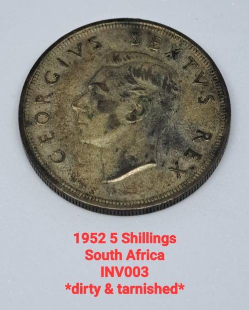 1952 5 SHILLINGS SOUTH AFRICAN UNION COIN