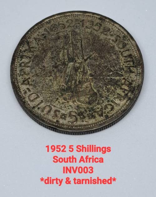 1952 5 SHILLINGS SOUTH AFRICAN UNION COIN