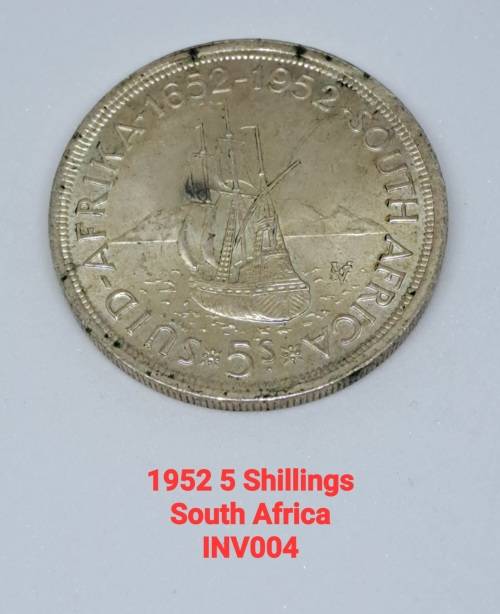 1952 5 SHILLINGS SOUTH AFRICAN UNION COIN