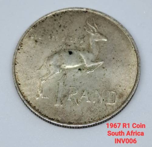 1967 R1 SOUTH AFRICAN COIN