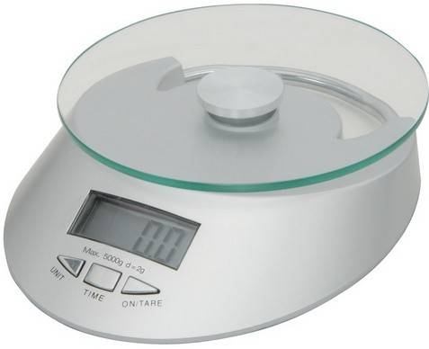 SILVER KITCHEN SCALE MAX.5KG