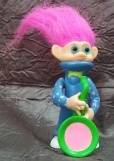 Funky hair Troll  (+- 8 cm High)