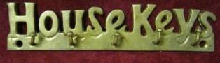 Copper Wall Hanging "House Keys" Key Holder