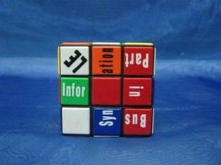 Word Rubix Cube. (+-6cmx6cm)
