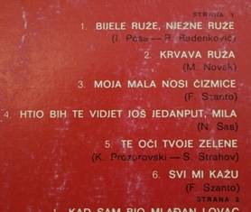 LP - Bijele Ruze Njezne Ruze - Dusan Dancuo