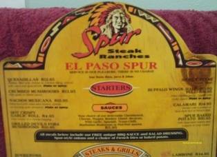 Spur Menu Board