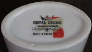 Little flower pot or for make up brushes - 8 x 8 4 cm  Royal made in SA