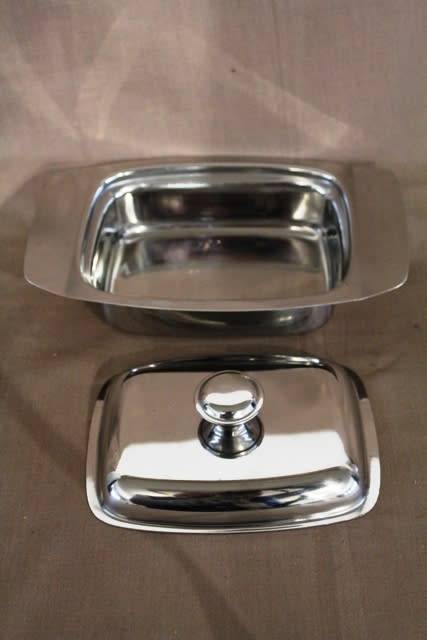 Stainless Steel - Butter Dish / 20x13x8cm