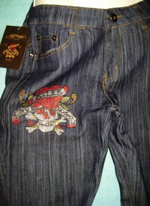 JUST INN !! ED Hardy -  Ladies Blue Jeans - Original