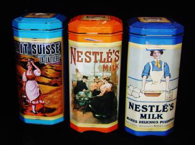 Collection of 3 Vintage Collectors Tins - Nestle