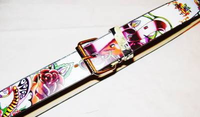 ( Ed Hardy ) - Stunning Belt with Silver Buckle