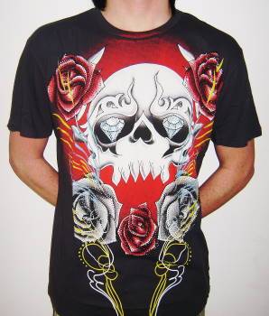 ( X Large Beaded  ) Ed Hardy Men's T Shirt ( Just Inn )