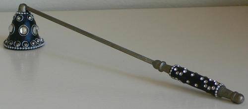A BEAUTIFUL BLING CANDLE SNUFFER - GOOD CONDITION