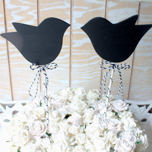 Chalkboard Lovebird planters