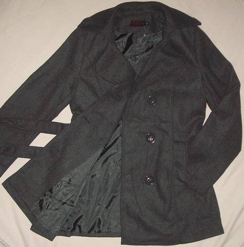 PAYDAY SPECIAL - STUNNING DARK GREY LADIES COAT - BUY NOW PAY LATER
