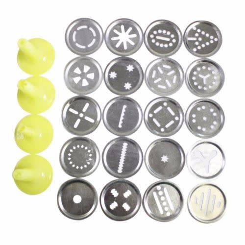 Biscuit Shaper Machine Cake Cutter Decorating Set 20Pcs Cookie Press Pump Machine