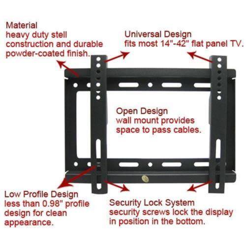 New Universal TV Wall Mount Bracket for 14''~42''LED LCD Plasma Flat Panel TV