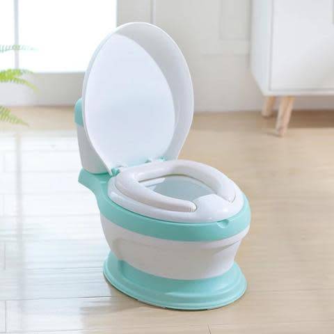 baby plastic toilet potty training seat with cover -  baby boy colour