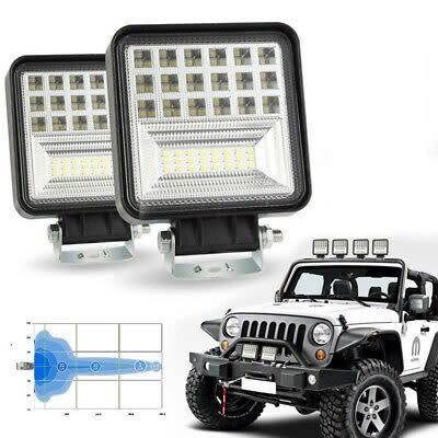 Super Bright 126W LED Spot Light - Brackets Included!
