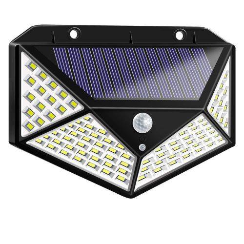 4 Face 100 LED Recharge Outdoor Solar Lamp